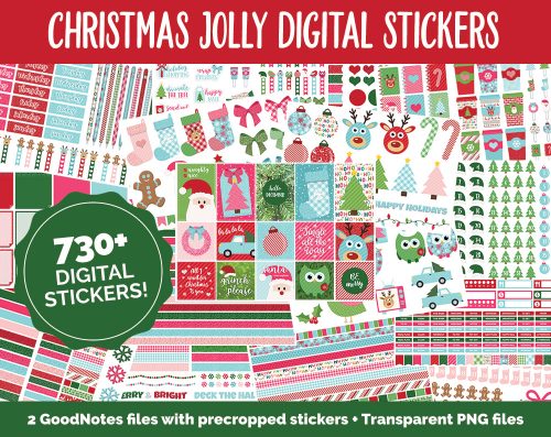 Christmas Digital Planner Sticker Set | @DigiPlannerCentral