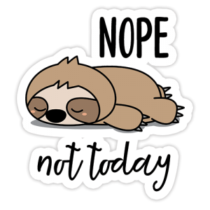 Nope Not Today Digital Planner Sticker | @DigiPlannerCentral