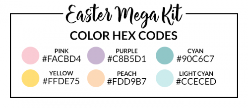 Sticker Set Hex Codes | DPC Digitals