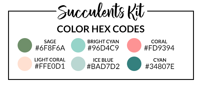 Succulents Hex Codes