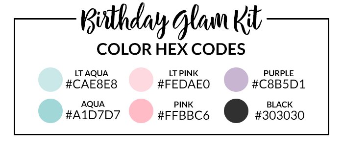 Birthday Glam Hex Codes