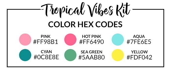 Tropical Vibes Hex Codes