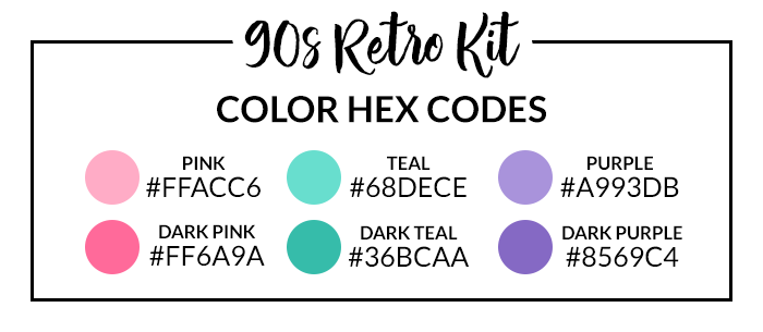 90s Retro Hex Codes