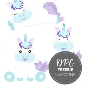 Unicorn Digital Stickers Freebie Kit | GoodNotes, iPad, Android | @DPCDIgitals