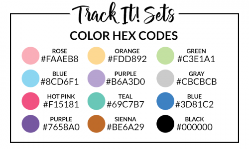 Sticker Set Hex Codes | DPC Digitals