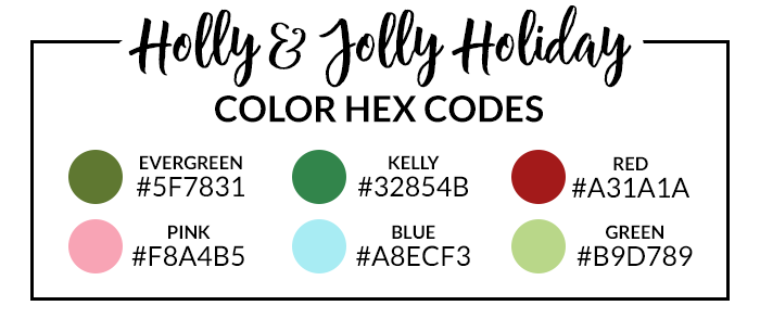 Holly and Jolly Hex Codes