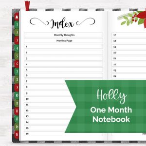 DPC Digitals December Holly One Month Digital Planner Freebie