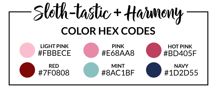 Slothtastic Hex Codes