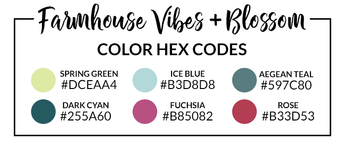 Farmhouse Vibes Hex Codes