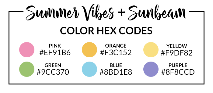 Summer Vibes Hex Codes