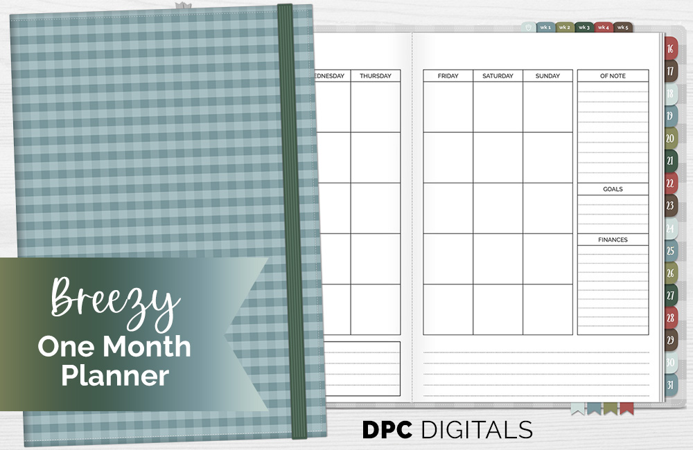 DPC Digitals November Breezy One Month Digital Planner Freebie
