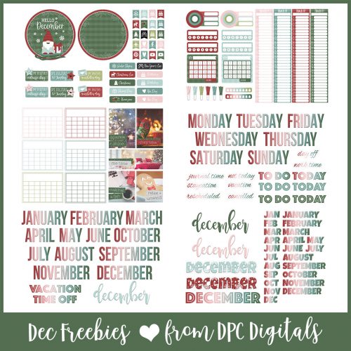 December Digital Planner Freebies | DPC Digitals