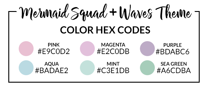 Mermaid Squad Hex Codes