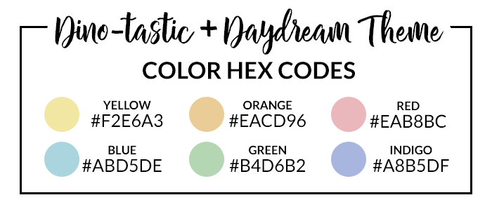 Dinotastic Hex Codes