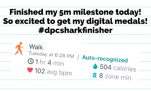 DPC Shark Walk + Run Virtual Race | @DPCDigitals