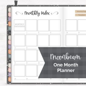DPC Digitals | October Moonbeam Theme One Month Digital Planner Freebie