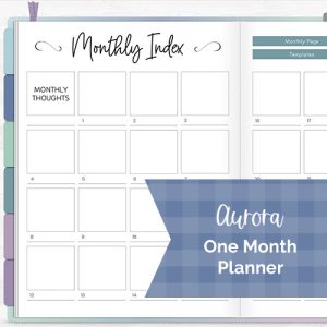 DPC Digitals | January Aurora Theme One Month Digital Planner Freebie