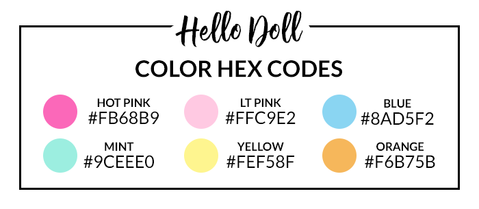Hello Doll Hex Codes