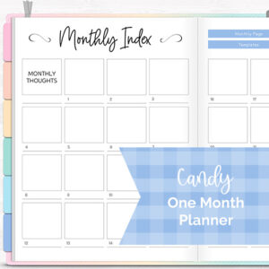 DPC Digitals | July Candy Theme One Month Digital Planner Freebie