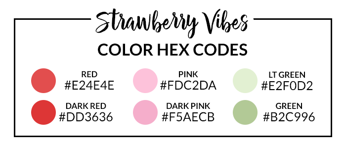 Strawberry Vibes Hex Codes