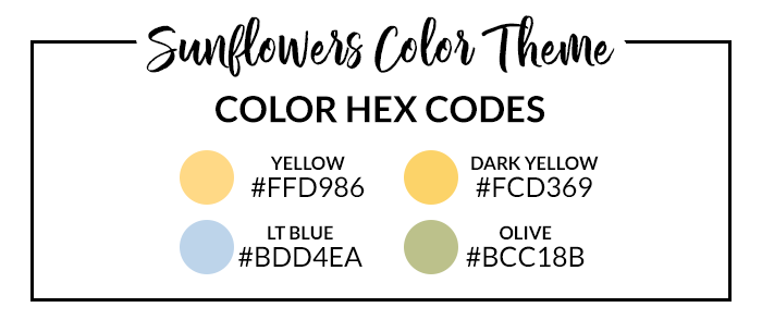 Sunflower Vibes Hex Codes