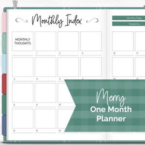 DPC Digitals | December Merry Theme One Month Digital Planner Freebie