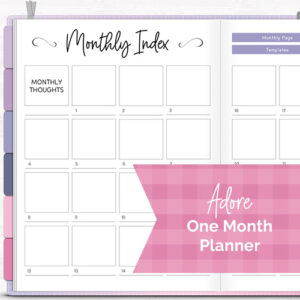 DPC Digitals | February Adore Theme One Month Digital Planner Freebie