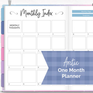DPC Digitals | January Arctic Theme One Month Digital Planner Freebie
