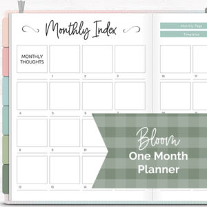 DPC Digitals | March Bloom Theme One Month Digital Planner Freebie