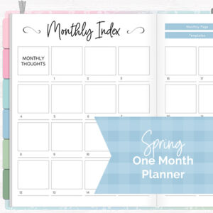 DPC Digitals | April Spring Theme One Month Digital Planner Freebie