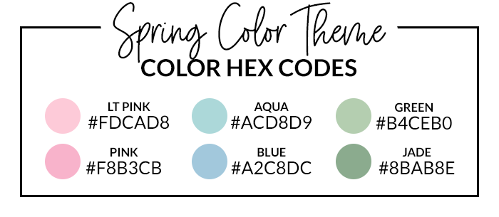 Spring Color Theme Hex Codes | @DPCDigitals