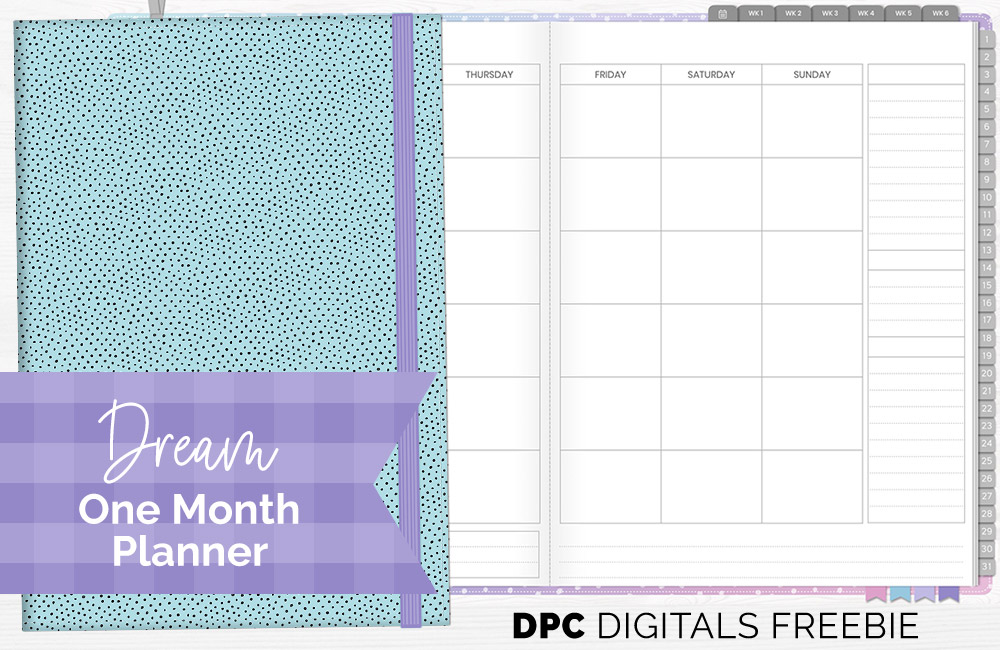 DPC Digitals | May Dream Theme One Month Digital Planner Freebie