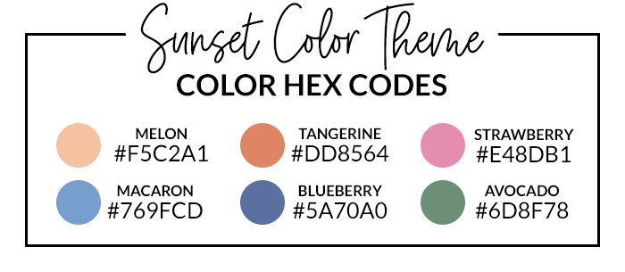 Sunset Hex Codes