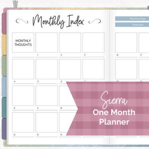 DPC Digitals | August Sierra Theme One Month Digital Planner Freebie