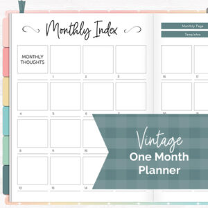 DPC Digitals | July Vintage Theme One Month Digital Planner Freebie