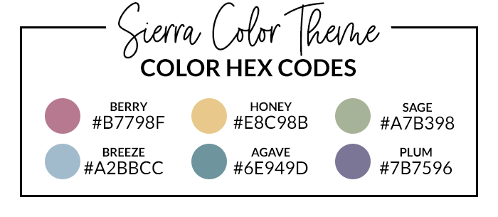 Sierra Hex Codes