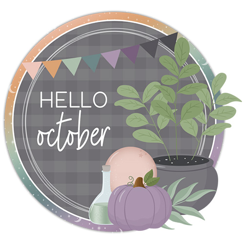 DPC Digitals October Freebie Sticker Set | @DPCDigitals