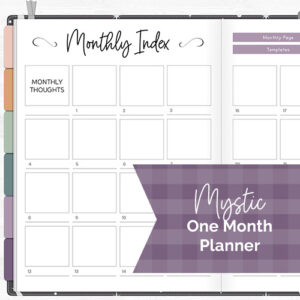 DPC Digitals | October Mystic Theme One Month Digital Planner Freebie