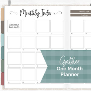 DPC Digitals | Novmber Gather Theme One Month Digital Planner Freebie