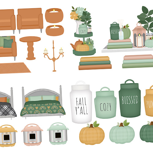 Cozy Life Home Digital Stickers