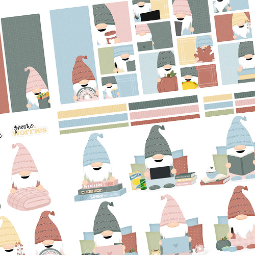Fall Gnomes Digital Stickers