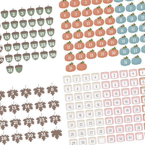 Flannel Fun Dates Digital Stickers