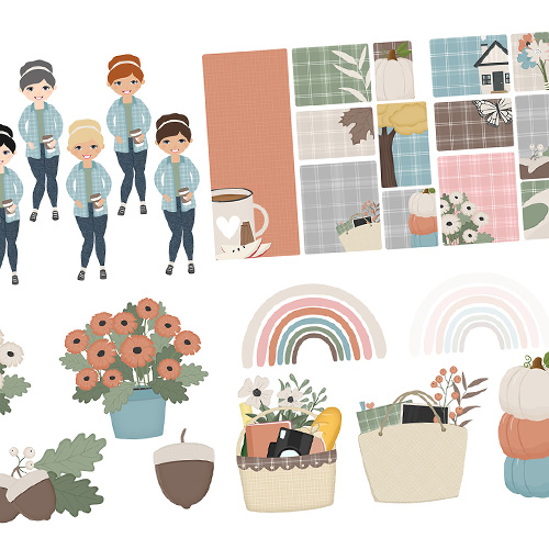 Flannel Vibes Digital Stickers