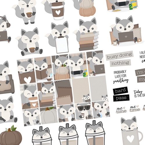 Frankie the Fox Digital Stickers