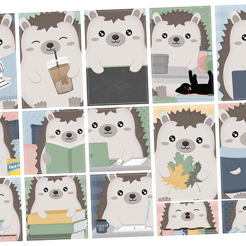 Huey Loves Autumn DIgital Stickers