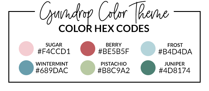Gumdrop Hex Codes