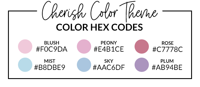 Cherish Theme Hex Codes