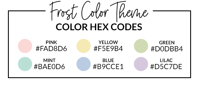 Frost Theme Hex Codes