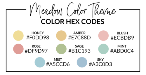 Sticker Set Hex Codes | DPC Digitals