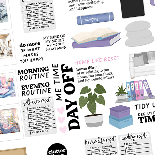Life Reset Sticker Set
